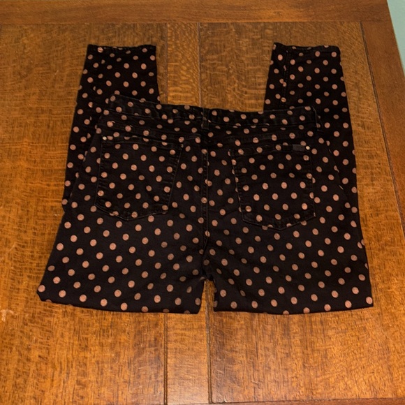Jen 7 by 7 for all Mankind Polka Dot ankle Skinny Jeans. Size 14. - Picture 2 of 6